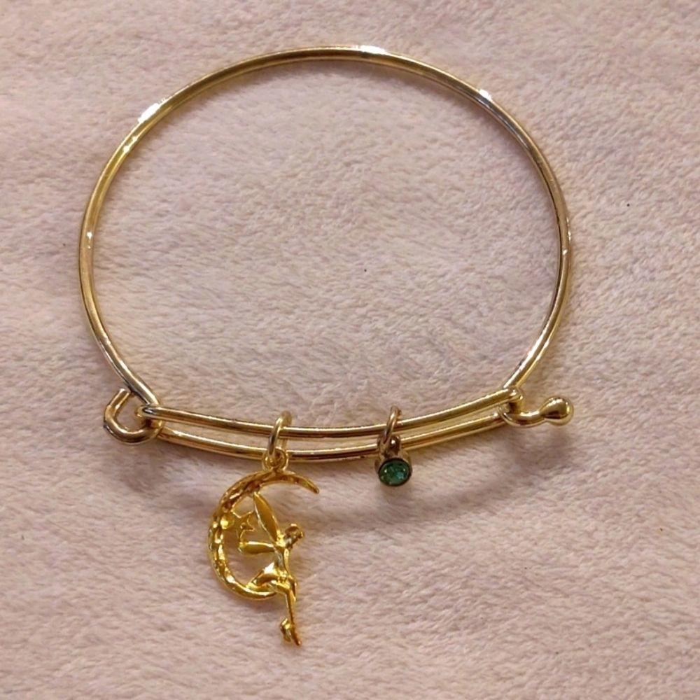 Rin's Unique Boutique - Gold tone - Green - Fairy Charm Bracelet